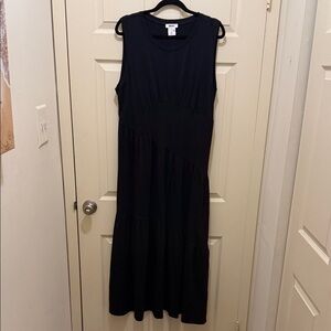 DKNY Black Midi Dress